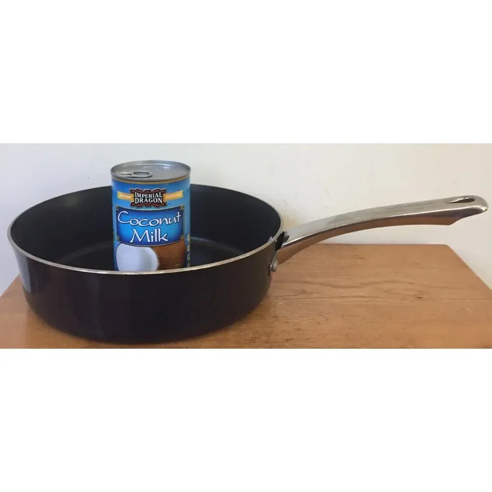 Farberware 3 qt Non-Stick Dark Blue Sparkle Stainless Handle Saucepan Frying Pan